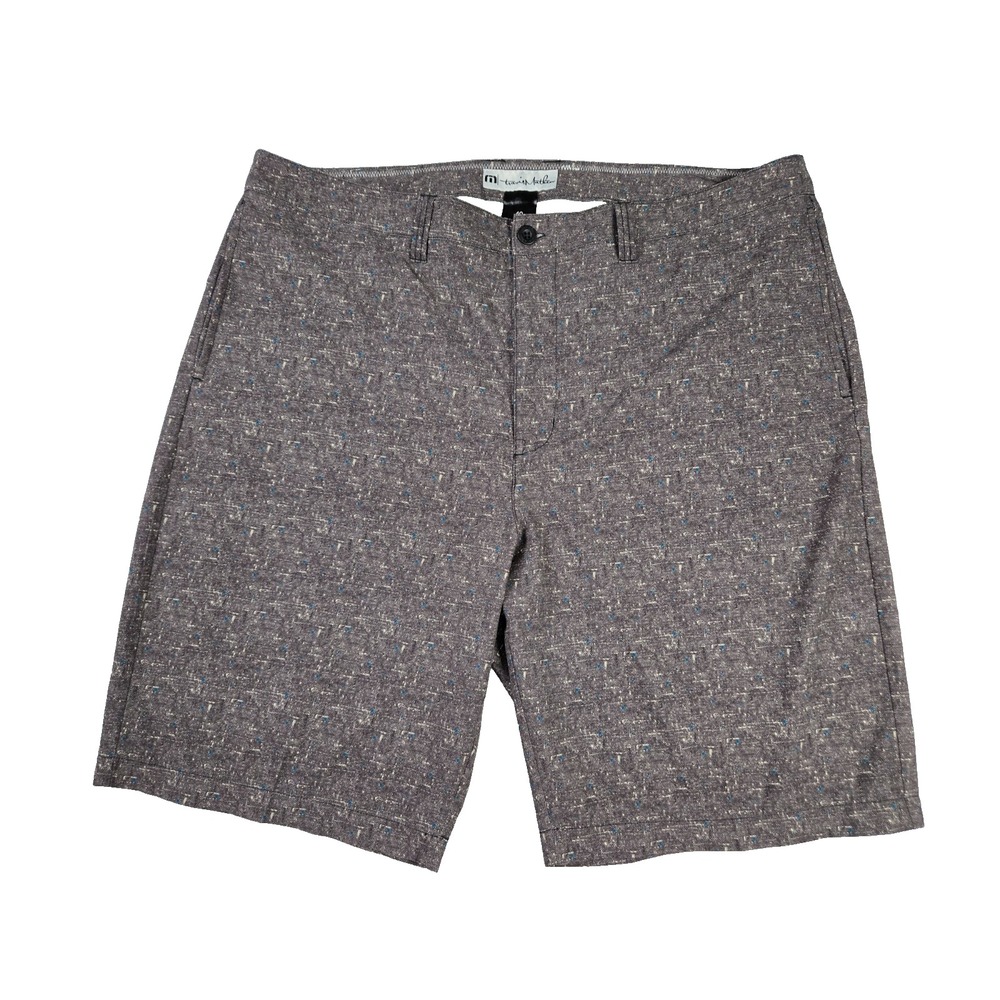 Travis Matthew Chino Shorts Mens Size 40 Grey Blue Golfing Outdoor Golf Short